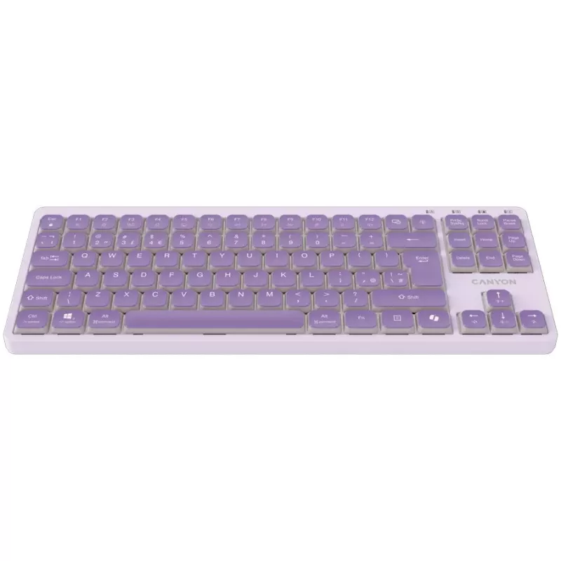 CANYON Πληκτρολόγιο OnType 10 Low Profile EN Ενσύρματο Μωβ