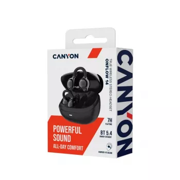 CANYON OWS Ear Clips Headset OnFlow 14 Μαύρο