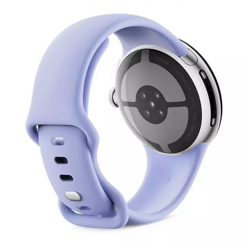 Google Pixel Watch 4 - 41 mm - Polished Silver Αλουμινίου - Iris Active Band - Wear OS Smartwatch
