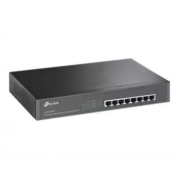 TP-Link TL-SG1008MP Unmanaged Gigabit Ethernet PoE+ Switch (8 Θύρες, 126W Budget, Μαύρο)