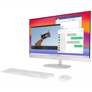 HP All-in-One 24-cr2002na επιτραπέζιος υπολογιστής, Intel Core Ultra 5 225U, 8 GB DDR5 RAM, 256 GB SSD, 23,8 inch Full-HD-IPS οθόνη, Windows 11 Home, ασύρματο πληκτρολόγιο & ποντίκι (ανακατασκευασμένο)