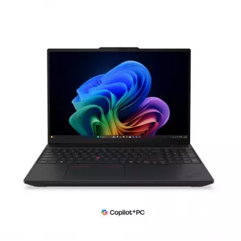 Lenovo ThinkPad T16 Gen 5 16 inch WUXGA Laptop, Intel Core Ultra 5 325U, 16GB DDR5, 512GB SSD, Intel Graphics, Windows 11 Pro, σκανδιναβικό πληκτρολόγιο με οπίσθιο φωτισμό, μαύρο, αναγνώστης δακτυλικών αποτυπωμάτων, αναβαθμίσιμο σε 5G, 3 χρόνια εγγύηση