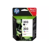 HP 303 Μαύρο/Τρίχρωμο Original Μελανοδοχείο Συσκευασία 2 τεμ.