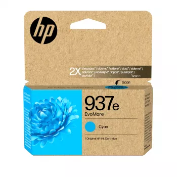 HP 937e EvoMore Cyan Original Μελανοδοχείο