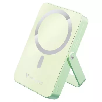 Verbatim Charge 'n' Go Magnetic Wireless Power Bank με Stand 10000mAh USB-C PD 3.0 Πράσινο