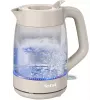 Tefal Morning Glass ηλεκτρικός βραστήρας KO2G0BE0, 1,7 l, 2000 W, περιστρεφόμενη βάση 360°, γκρι/διαφανής