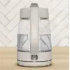 Tefal Morning Glass ηλεκτρικός βραστήρας KO2G0BE0, 1,7 l, 2000 W, περιστρεφόμενη βάση 360°, γκρι/διαφανής