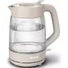 Tefal Morning Glass ηλεκτρικός βραστήρας KO2G0BE0, 1,7 l, 2000 W, περιστρεφόμενη βάση 360°, γκρι/διαφανής