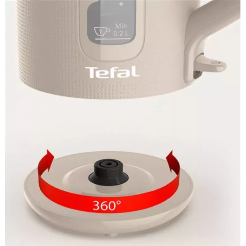 Tefal KO2M0B10 Morning Βραστήρας, Μπεζ, 1.7L, 2400W