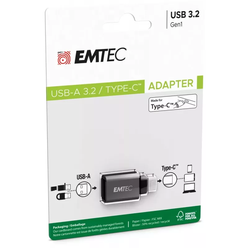 Emtec προσαρμογέας USB 3.1 σε USB-C