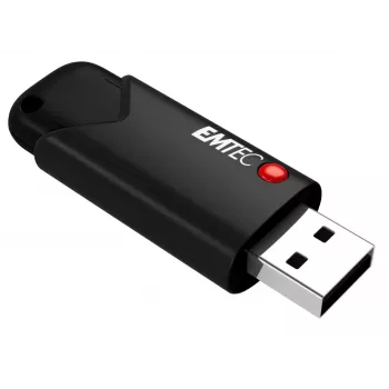 Emtec USB 3.2 Click Secure B120 256GB USB stick μαύρο