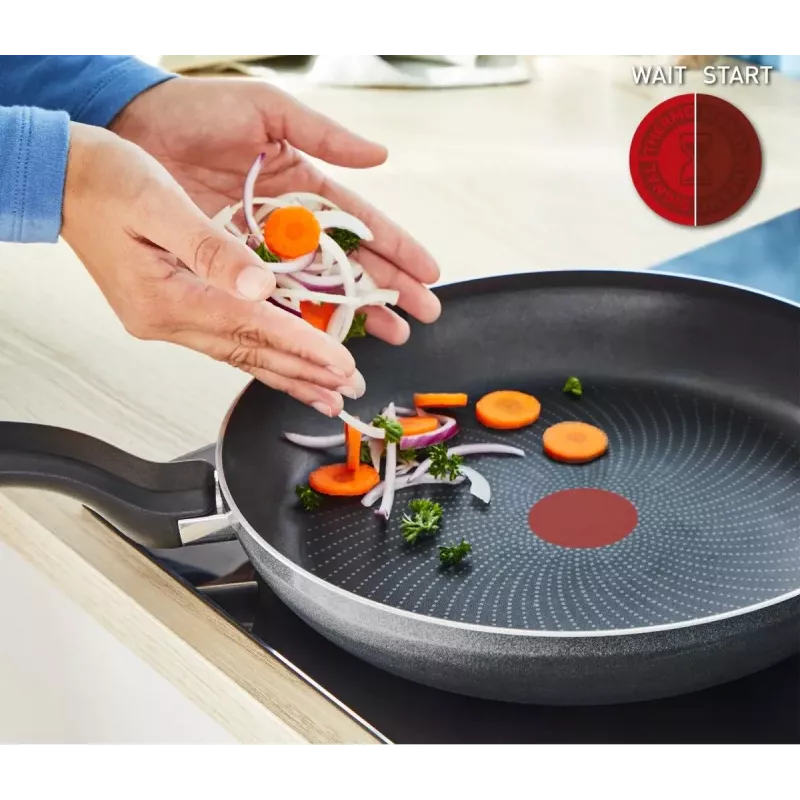 Tefal So Light τηγάνι 22 cm επαγωγικό Titan αντικολλητικό μαύρο