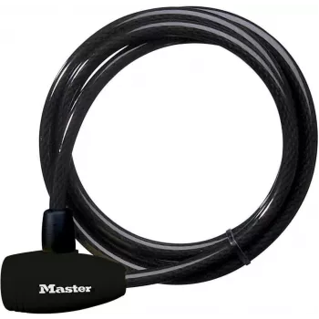 Master Lock 8154EURD κλειδαριά καλωδίου με κλειδί, 1,8 m x 10 mm, μαύρο