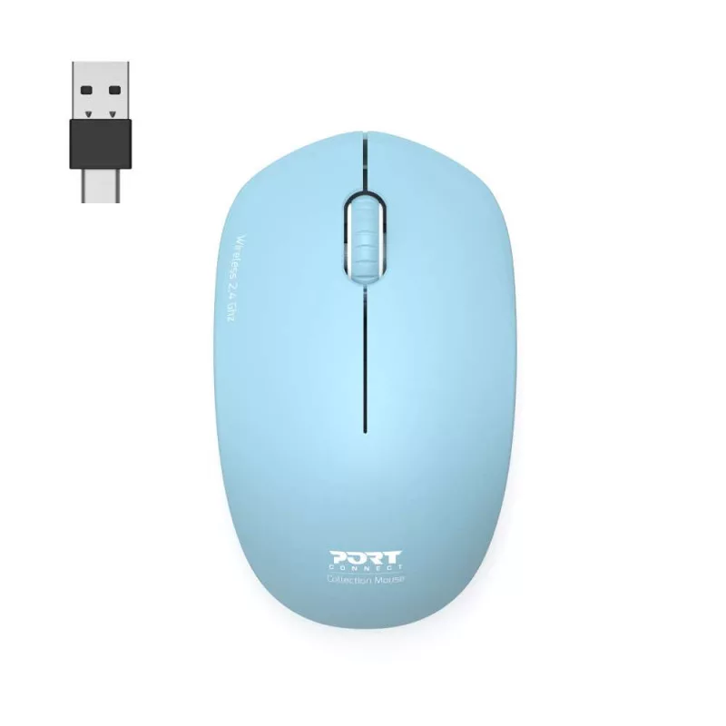 PORT CONNECT Mouse Collection II Wireless 2,4 GHz παστέλ μπλε