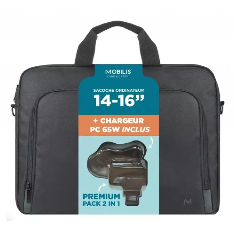 Mobilis TheOne Briefcase Toploading 14-16 + Φορτιστής laptop 65W