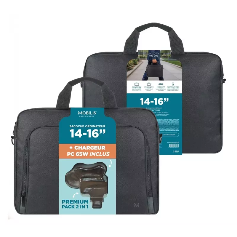 Mobilis TheOne Briefcase Toploading 14-16 + Φορτιστής laptop 65W