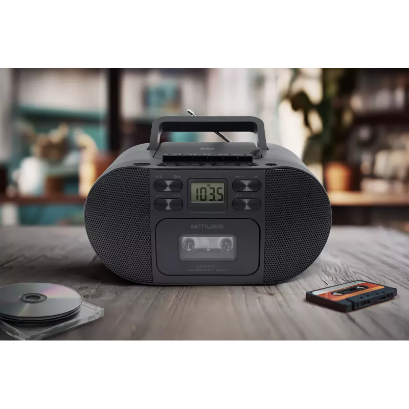 Muse M-188RDC CD-Boombox με Bluetooth, FM-Ραδιόφωνο, USB, Μαύρο