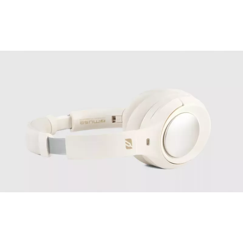 Muse M-295 ANCW Ασύρματα Over-Ear Ακουστικά με ενεργή ακύρωση θορύβου, Λευκό