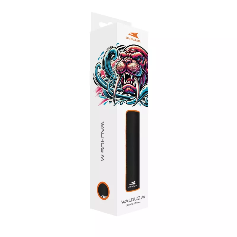 Baracuda WALRUS-M BGMP-081 Gaming mousepad μαύρο/πορτοκαλί 300x250