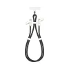 SBOX LANYARD BLACK Καλώδιο USB-C σε USB-C 1,5m μαύρο
