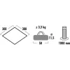 High Peak Tarp 1 (γκρι, 3m x 3m)