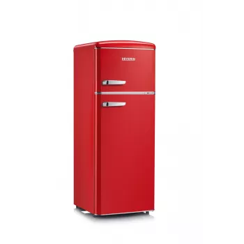 SEVERIN RKG 8930 Retro Red Ψυγείο-καταψύκτης, 208 L, Ενεργειακή κλάση E