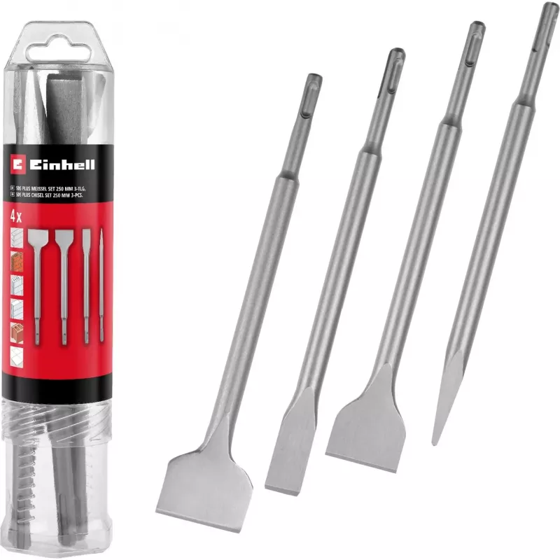 EINHELL-KWB Σετ καλεμιών SDS-plus 250 mm, 4 τεμ.
