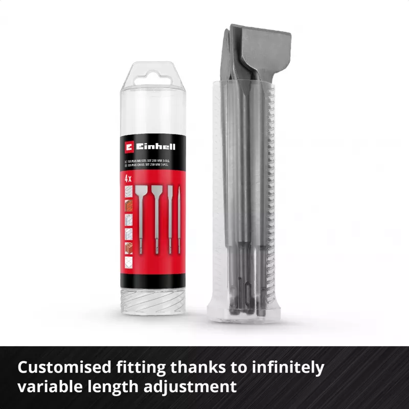 EINHELL-KWB Σετ καλεμιών SDS-plus 250 mm, 4 τεμ.