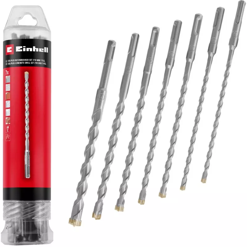 EINHELL-KWB Σετ τρυπανιών SDS-plus, Ø 6-14 mm (7 τεμ., 210 mm)