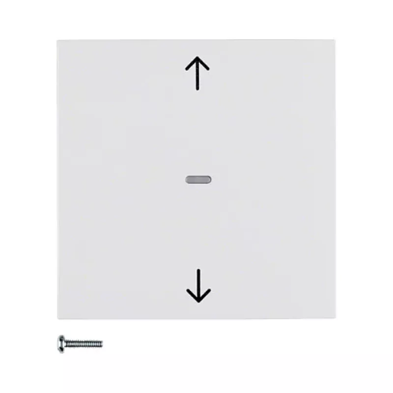 Berker 85241189 πλήκτρο διακόπτη περσίδων S.1/B.3/B.7 πολικό λευκό γυαλιστερό