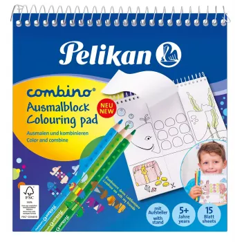 Pelikan 811231 Σετ βιβλίου ζωγραφικής, 15 σελίδες, Αγόρια/Κορίτσια, περιλαμβάνει ξυλομπογιές, σετ εικόνων για χρωματισμό