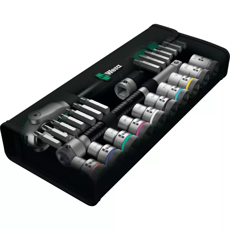 WERA Zyklop Speed Σετ καστάνιας 1/2 inch + καρυδάκια, 28 τεμ.