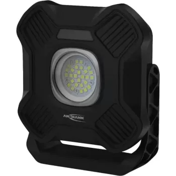 ANSMANN WL2000R Επαναφορτιζόμενο LED φωτιστικό εργασίας, Μαύρο, 20W, 2000lm, με μαγνήτη, γάντζο ανάρτησης, τρίποδο - 1 τεμ. (1600-0755)