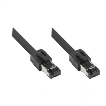 GoodConnections RNS® Cat.8.1 S/FTP καλώδιο patch, 0,5m, μαύρο, LSZH, 40 Gbit/s, 2000 MHz