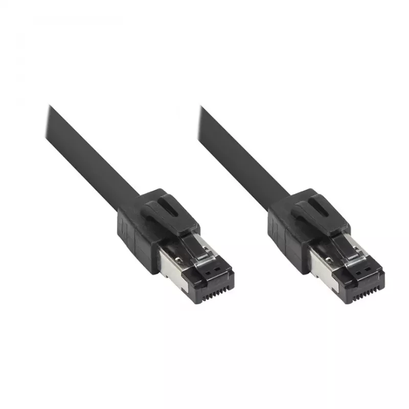GoodConnections RNS® Cat.8.1 S/FTP καλώδιο patch, 0,5m, μαύρο, LSZH, 40 Gbit/s, 2000 MHz