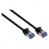GoodConnections RNS® SlimLine Cat.6A U/FTP Patchkabel, LSZH, 500MHz, χαλκός, μαύρο, 2m