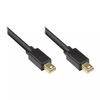 GoodConnections Καλώδιο Mini DisplayPort 1.1, βύσμα αρσενικό σε βύσμα αρσενικό, επιχρυσωμένο, μαύρο, 3 m