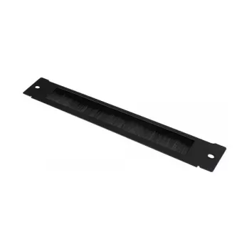 GoodConnections Brush Strip 380 mm x 57 mm για Good Connections 19 inch επίτοιχο κουτί FLAT-Pack (GC-RFxxxS), βαθύ μαύρο (RAL 9005)