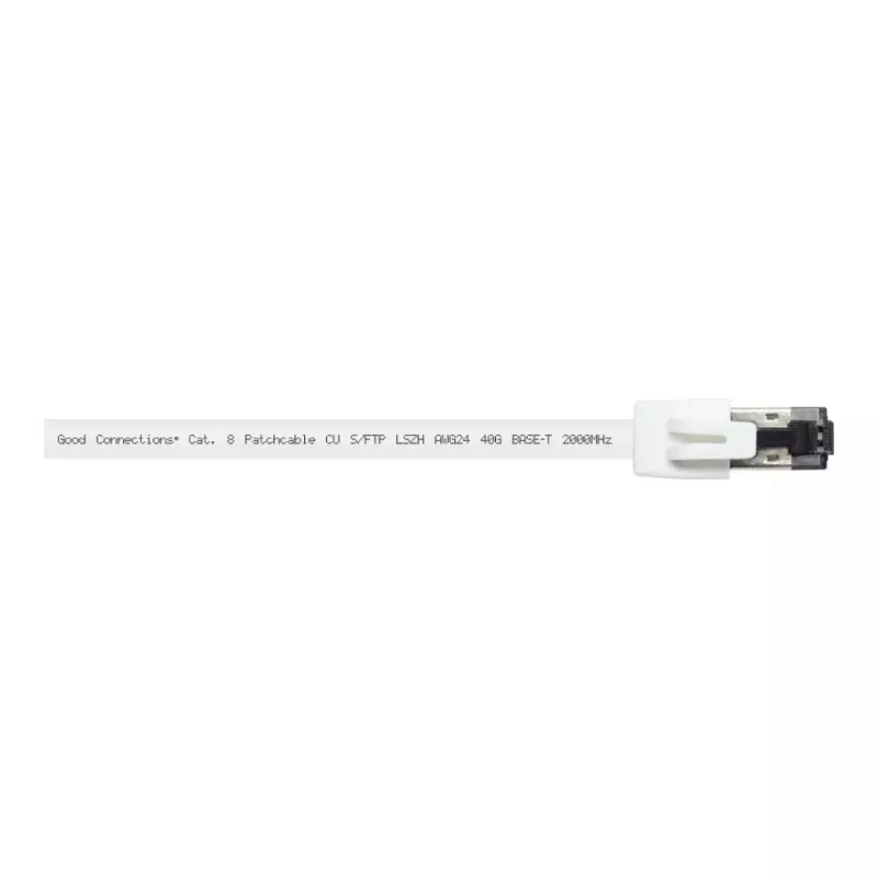 GoodConnections RNS® Καλώδιο Patch Cat.8.1 S/FTP, PiMF, LSZH, 2000MHz, 40Gbit/s, Λευκό, 0,5m