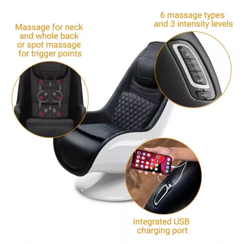 Medisana RS 660 πολυθρόνα μασάζ Shiatsu με θέρμανση, μαύρη