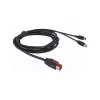 Equip καλώδιο PoweredUSB 24V σε βύσμα Mini-DIN 3-Pin 3,00m μαύρο