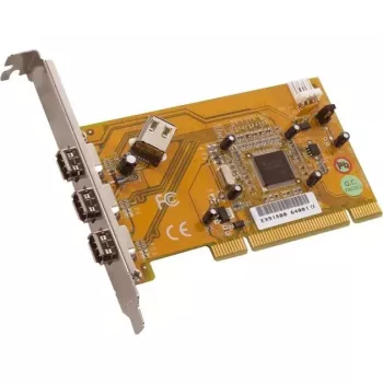 Dawicontrol DC-1394 PCI Express FireWire 400 κάρτα προσαρμογέα με 2 εξωτερικές + 1 εσωτερική θύρα, VIA VT6306, βραχίονας Low-Profile
