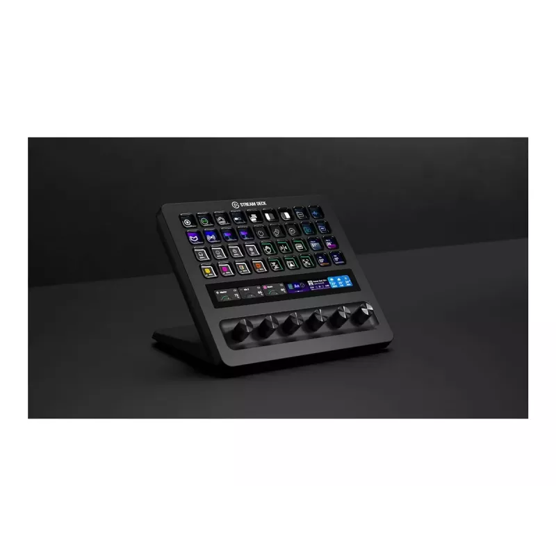 Corsair Elgato Stream Deck+ XL 10GBX9901 χειριστήριο, 36 προγραμματιζόμενα πλήκτρα, 6 περιστροφικοί επιλογείς, οθόνη αφής LCD, USB, μαύρο