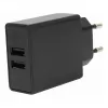 FLEPO NT-USB-103 Φορτιστής USB 2 θυρών 100-240V AC σε 5V DC 3A 15W Λευκό