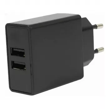 FLEPO NT-USB-103 Φορτιστής USB 2 θυρών 100-240V AC σε 5V DC 3A 15W Λευκό