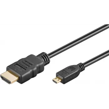 Goobay Καλώδιο Ultra High-Speed HDMI Micro-HDMI 8K 60 Hz 2 m Μαύρο