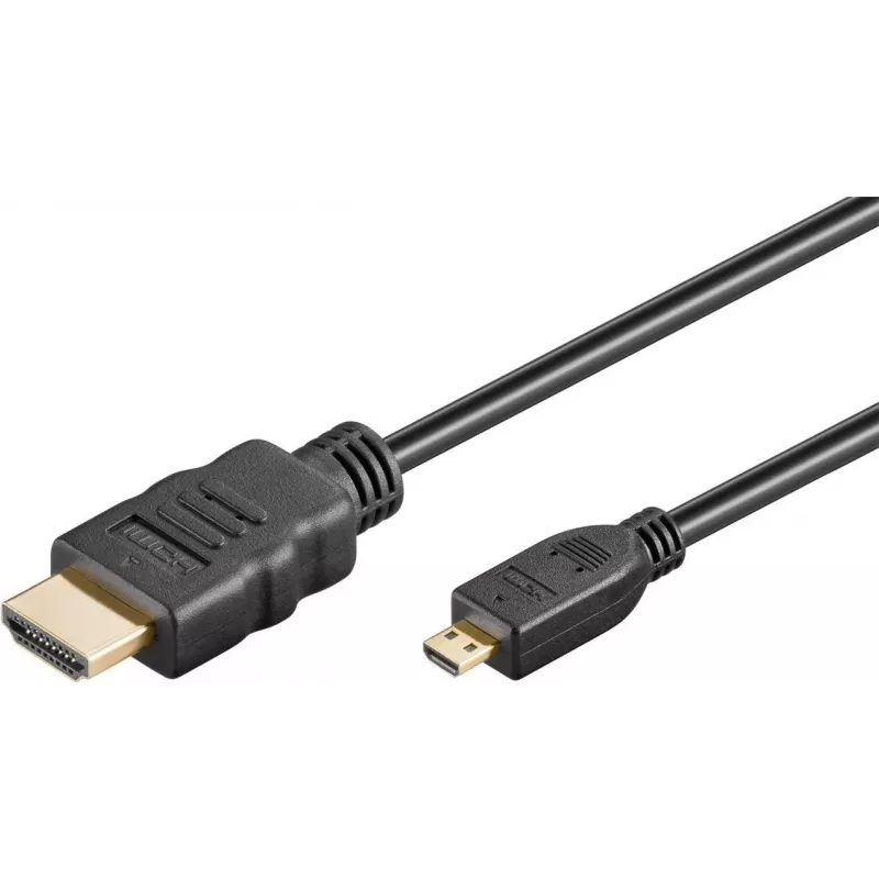 Goobay Καλώδιο Ultra High-Speed HDMI Micro-HDMI 8K 60 Hz 2 m Μαύρο
