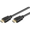 Goobay 80101 Καλώδιο HDMI High-Speed με Ethernet, 1 m, Μαύρο