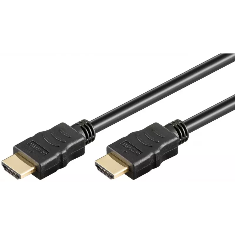 Goobay 80102 Καλώδιο HDMI High-Speed με Ethernet, Soft, 1,5 m, Μαύρο
