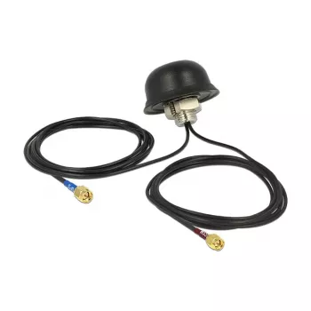 NAVILOCK Πολυζωνική κεραία GPS GSM UMTS LTE SMA 2-5 dBi 2x2m RG-174 Πανκατευθυντική Roof Mount Outdoor